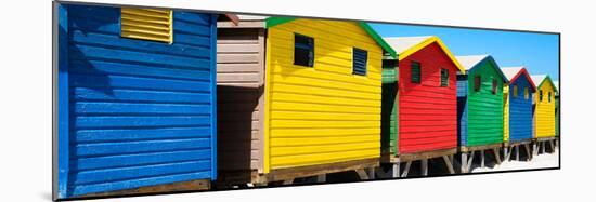 Awesome South Africa Collection Panoramic - Beach Huts Cape Town-Philippe Hugonnard-Mounted Photographic Print