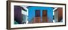 Awesome South Africa Collection Panoramic - Beach Huts "Forty Six & Forty Seven" Skyblue-Philippe Hugonnard-Framed Photographic Print