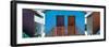 Awesome South Africa Collection Panoramic - Beach Huts "Forty Six & Forty Seven" Skyblue-Philippe Hugonnard-Framed Photographic Print