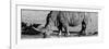 Awesome South Africa Collection Panoramic - Black Rhino B&W III-Philippe Hugonnard-Framed Photographic Print