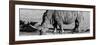 Awesome South Africa Collection Panoramic - Black Rhino B&W III-Philippe Hugonnard-Framed Photographic Print