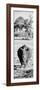 Awesome South Africa Collection Panoramic - Black Rhino B&W-Philippe Hugonnard-Framed Photographic Print