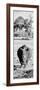 Awesome South Africa Collection Panoramic - Black Rhino B&W-Philippe Hugonnard-Framed Photographic Print