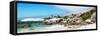 Awesome South Africa Collection Panoramic - Boulders Beach Penguins Colony-Philippe Hugonnard-Framed Stretched Canvas