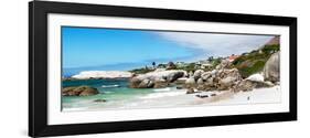 Awesome South Africa Collection Panoramic - Boulders Beach Penguins Colony-Philippe Hugonnard-Framed Photographic Print