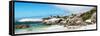 Awesome South Africa Collection Panoramic - Boulders Beach Penguins Colony-Philippe Hugonnard-Framed Stretched Canvas