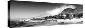 Awesome South Africa Collection Panoramic - Boulders Beach View B&W-Philippe Hugonnard-Stretched Canvas
