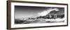 Awesome South Africa Collection Panoramic - Boulders Beach View B&W-Philippe Hugonnard-Framed Photographic Print