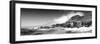 Awesome South Africa Collection Panoramic - Boulders Beach View B&W-Philippe Hugonnard-Framed Photographic Print