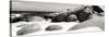 Awesome South Africa Collection Panoramic - Boulders on Beach B&W-Philippe Hugonnard-Stretched Canvas