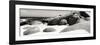 Awesome South Africa Collection Panoramic - Boulders on Beach B&W-Philippe Hugonnard-Framed Photographic Print