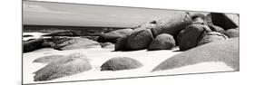 Awesome South Africa Collection Panoramic - Boulders on Beach B&W-Philippe Hugonnard-Mounted Photographic Print