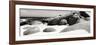 Awesome South Africa Collection Panoramic - Boulders on Beach B&W-Philippe Hugonnard-Framed Photographic Print