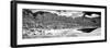 Awesome South Africa Collection Panoramic - Camps Bay Cape Town B&W-Philippe Hugonnard-Framed Photographic Print