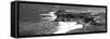 Awesome South Africa Collection Panoramic - Cape of Good Hope B&W-Philippe Hugonnard-Framed Stretched Canvas