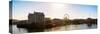 Awesome South Africa Collection Panoramic - Cape Town Harbour at Sunset II-Philippe Hugonnard-Stretched Canvas