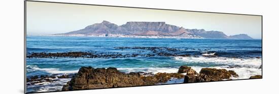 Awesome South Africa Collection Panoramic - Cape Town seen from Robben Island-Philippe Hugonnard-Mounted Photographic Print