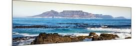 Awesome South Africa Collection Panoramic - Cape Town seen from Robben Island-Philippe Hugonnard-Mounted Photographic Print