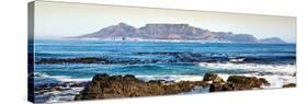 Awesome South Africa Collection Panoramic - Cape Town seen from Robben Island-Philippe Hugonnard-Stretched Canvas