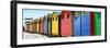 Awesome South Africa Collection Panoramic - Colorful Beach Huts Cape Town II-Philippe Hugonnard-Framed Photographic Print