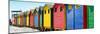 Awesome South Africa Collection Panoramic - Colorful Beach Huts Cape Town II-Philippe Hugonnard-Mounted Photographic Print