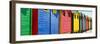 Awesome South Africa Collection Panoramic - Colorful Beach Huts Cape Town III-Philippe Hugonnard-Framed Photographic Print