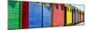 Awesome South Africa Collection Panoramic - Colorful Beach Huts Cape Town III-Philippe Hugonnard-Mounted Photographic Print