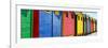 Awesome South Africa Collection Panoramic - Colorful Beach Huts Cape Town III-Philippe Hugonnard-Framed Photographic Print