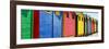 Awesome South Africa Collection Panoramic - Colorful Beach Huts Cape Town III-Philippe Hugonnard-Framed Photographic Print