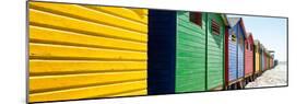 Awesome South Africa Collection Panoramic - Colorful Beach Huts Cape Town IV-Philippe Hugonnard-Mounted Photographic Print