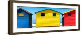 Awesome South Africa Collection Panoramic - Colorful Beach Huts III-Philippe Hugonnard-Framed Photographic Print