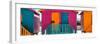 Awesome South Africa Collection Panoramic - Colorful Beach Huts "Seven" Pink-Philippe Hugonnard-Framed Photographic Print