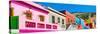 Awesome South Africa Collection Panoramic - Colorful Homes in Cape Town III-Philippe Hugonnard-Stretched Canvas