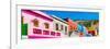Awesome South Africa Collection Panoramic - Colorful Homes in Cape Town III-Philippe Hugonnard-Framed Photographic Print