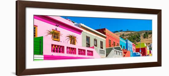 Awesome South Africa Collection Panoramic - Colorful Homes in Cape Town III-Philippe Hugonnard-Framed Photographic Print