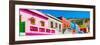 Awesome South Africa Collection Panoramic - Colorful Homes in Cape Town III-Philippe Hugonnard-Framed Photographic Print