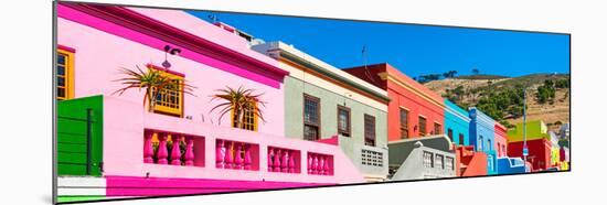 Awesome South Africa Collection Panoramic - Colorful Homes in Cape Town III-Philippe Hugonnard-Mounted Photographic Print