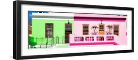 Awesome South Africa Collection Panoramic - Colorful Homes in Cape Town-Philippe Hugonnard-Framed Photographic Print