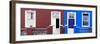 Awesome South Africa Collection Panoramic - Colorful Houses Brown & Navy Blue-Philippe Hugonnard-Framed Photographic Print