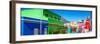 Awesome South Africa Collection Panoramic - Colorful Houses in Bo Kaap - Cape Town III-Philippe Hugonnard-Framed Photographic Print