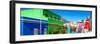 Awesome South Africa Collection Panoramic - Colorful Houses in Bo Kaap - Cape Town III-Philippe Hugonnard-Framed Photographic Print