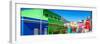 Awesome South Africa Collection Panoramic - Colorful Houses in Bo Kaap - Cape Town III-Philippe Hugonnard-Framed Photographic Print