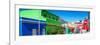 Awesome South Africa Collection Panoramic - Colorful Houses in Bo Kaap - Cape Town III-Philippe Hugonnard-Framed Photographic Print