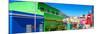 Awesome South Africa Collection Panoramic - Colorful Houses in Bo Kaap - Cape Town III-Philippe Hugonnard-Mounted Photographic Print