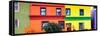 Awesome South Africa Collection Panoramic - Colorful Houses in Bo Kaap - Cape Town-Philippe Hugonnard-Framed Stretched Canvas