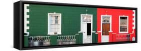 Awesome South Africa Collection Panoramic - Colorful Houses in Bo Kaap-Philippe Hugonnard-Framed Stretched Canvas
