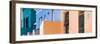 Awesome South Africa Collection Panoramic - Colorful Houses "One hundred twenty-two" Salmon-Philippe Hugonnard-Framed Photographic Print