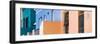 Awesome South Africa Collection Panoramic - Colorful Houses "One hundred twenty-two" Salmon-Philippe Hugonnard-Framed Photographic Print