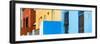 Awesome South Africa Collection Panoramic - Colorful Houses "One hundred twenty-two" Skyblue-Philippe Hugonnard-Framed Photographic Print