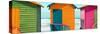 Awesome South Africa Collection Panoramic - Colorful Huts on the Beach IV-Philippe Hugonnard-Stretched Canvas